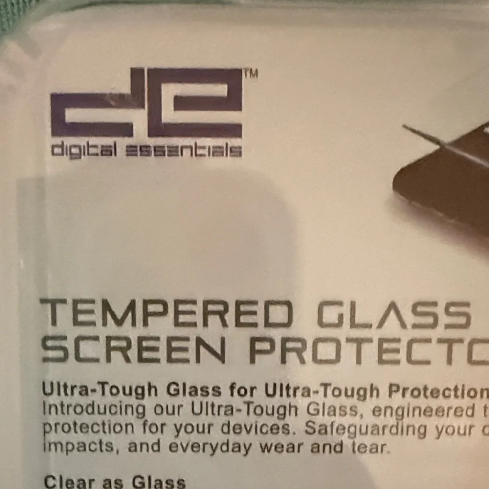 Essentials Tempered Glass Screen Protector for iPhone - Black